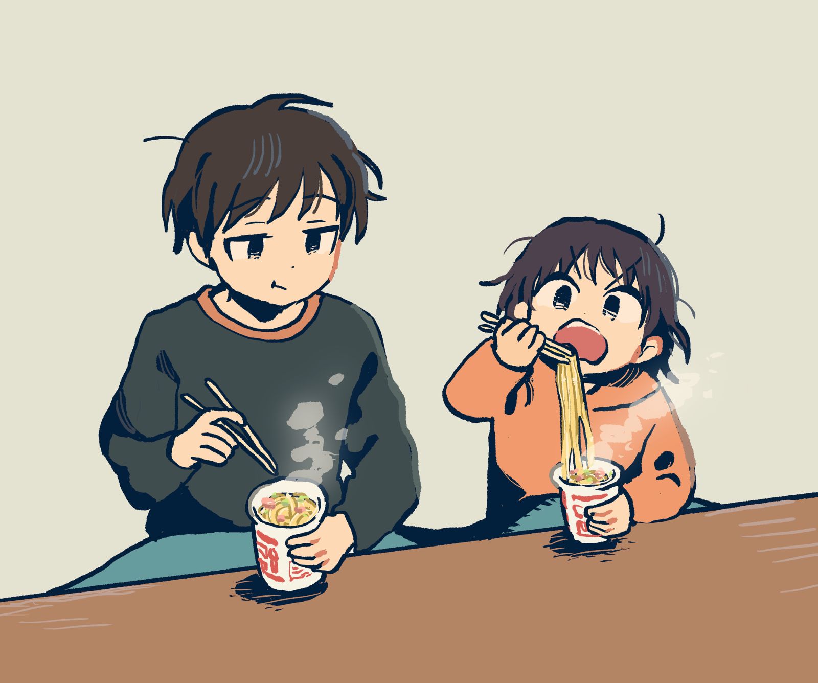 杯面插画图片壁纸