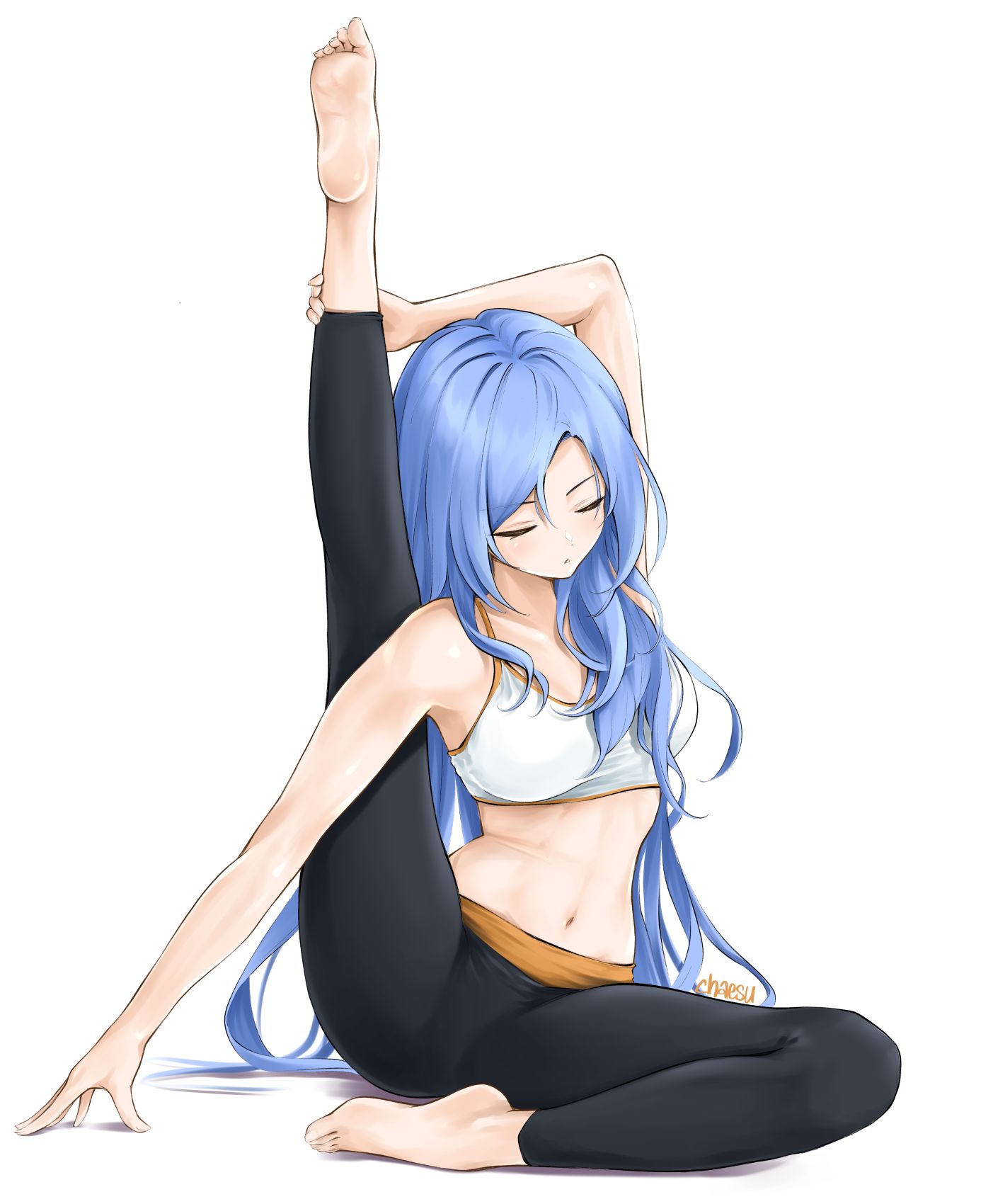 yoga插画图片壁纸