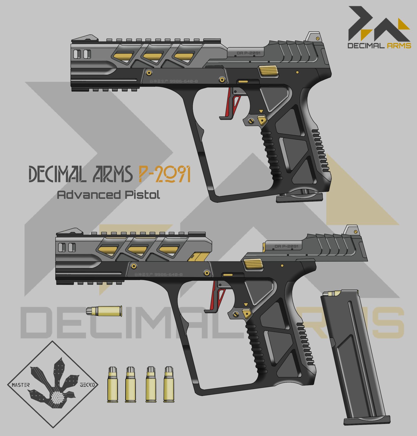Decimal Arms P-2091插画图片壁纸