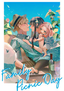 Family Picnic Day 插画图片壁纸