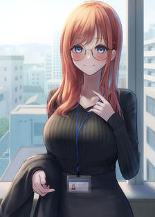 Office Lady插画图片壁纸