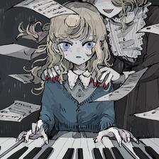 piano lesson插画图片壁纸