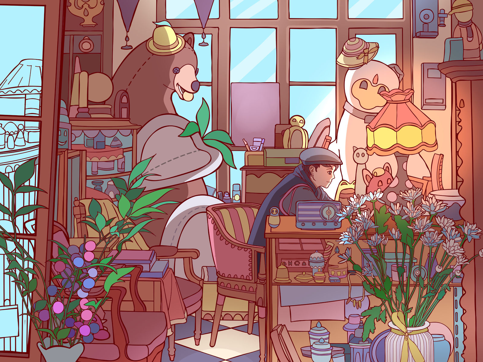 童话小屋小屋光线