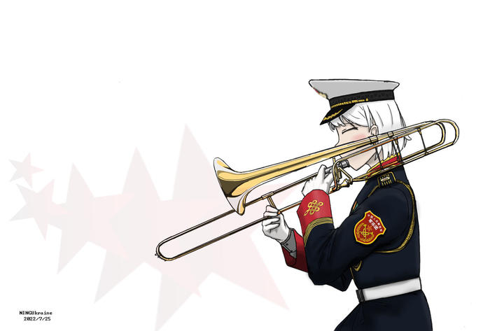 军乐团版PLA插画图片壁纸