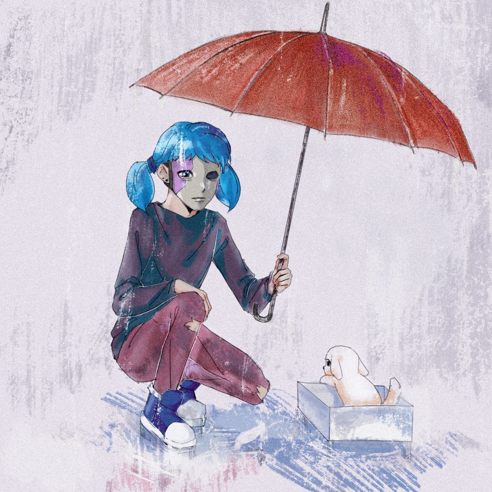 sally face插画图片壁纸