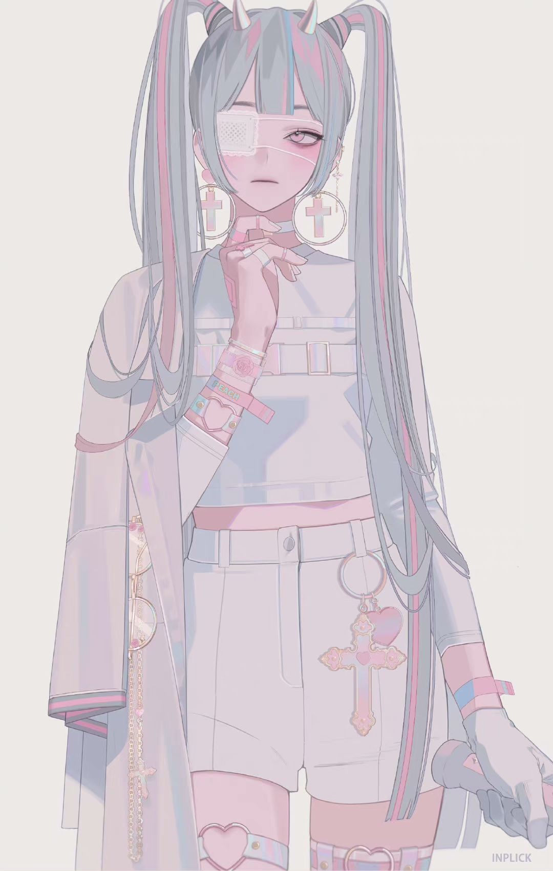 画师inplick插画女生向