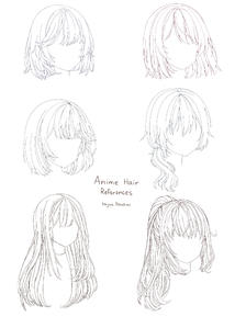 Anime Hair References插画图片壁纸