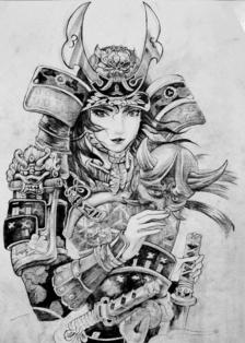 武士插画图片壁纸