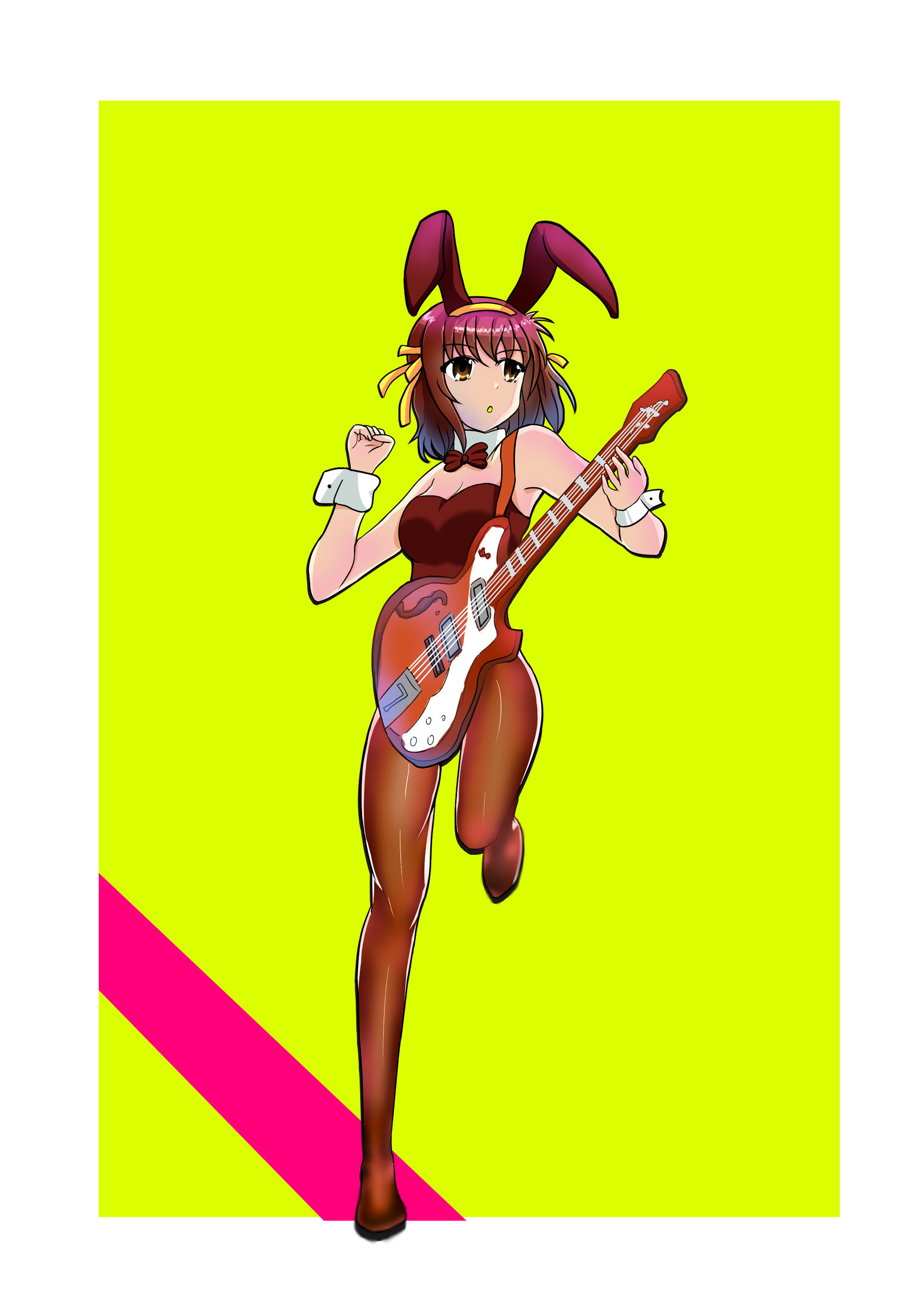 凉宫春日兔女郎弹吉他