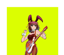 凉宫春日兔女郎弹吉他