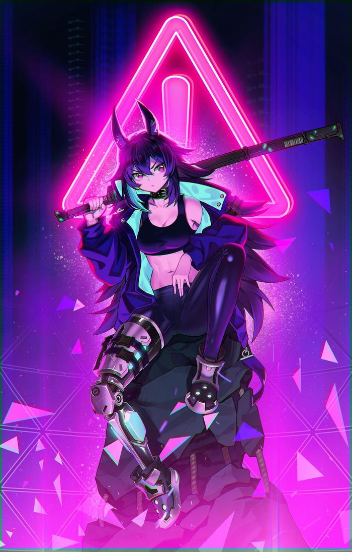 Cyberpunk插画图片壁纸