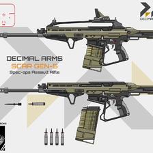 Decimal Arms SCAR GEN-5插画图片壁纸