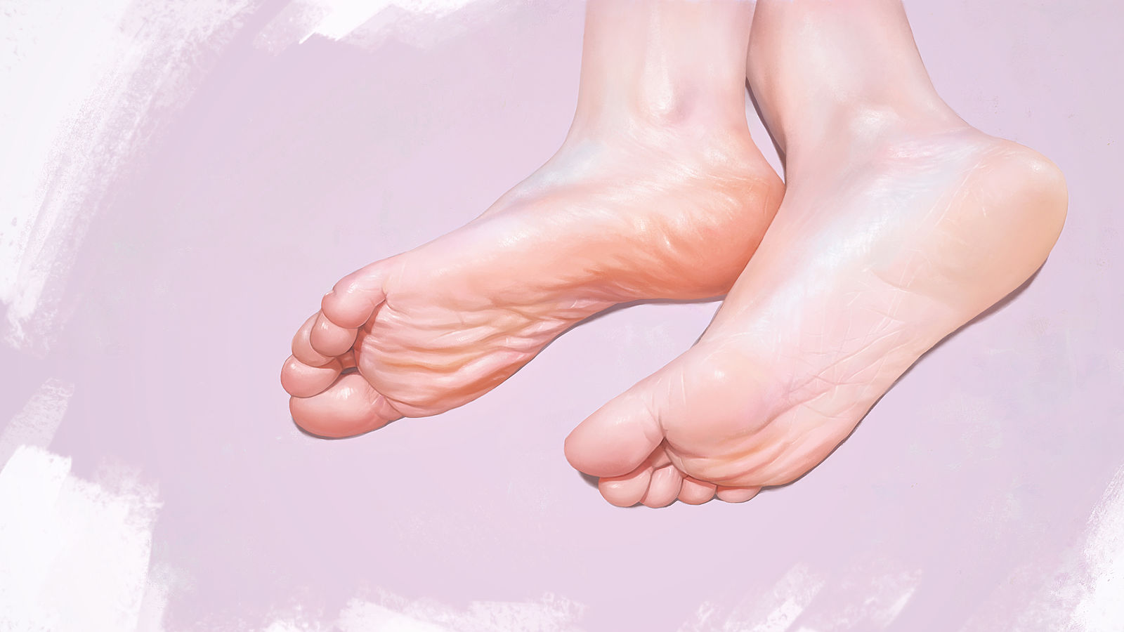 「绘画教程」画渣必备！修长性感的大长腿画法你学会了吗？_脚趾