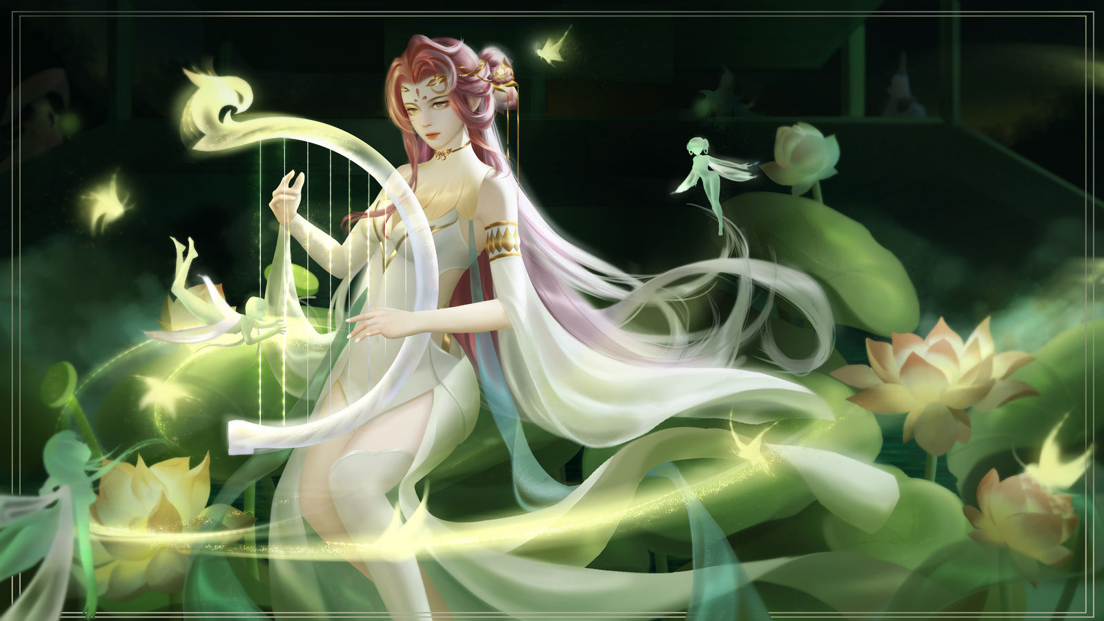 炼仙传说·何仙姑插画图片壁纸