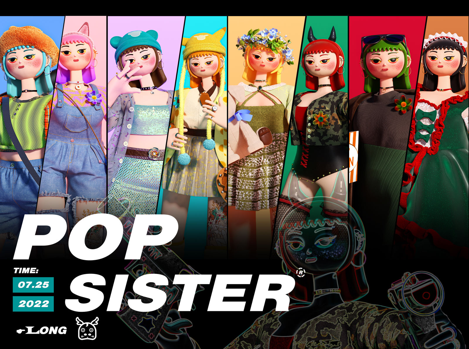 『 Pop sister 』Debutψ插画图片壁纸