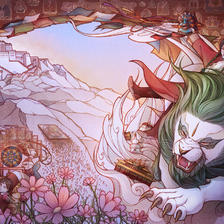 雪域圣城——拉萨插画图片壁纸