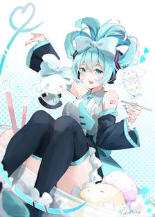 初音未来插画图片壁纸