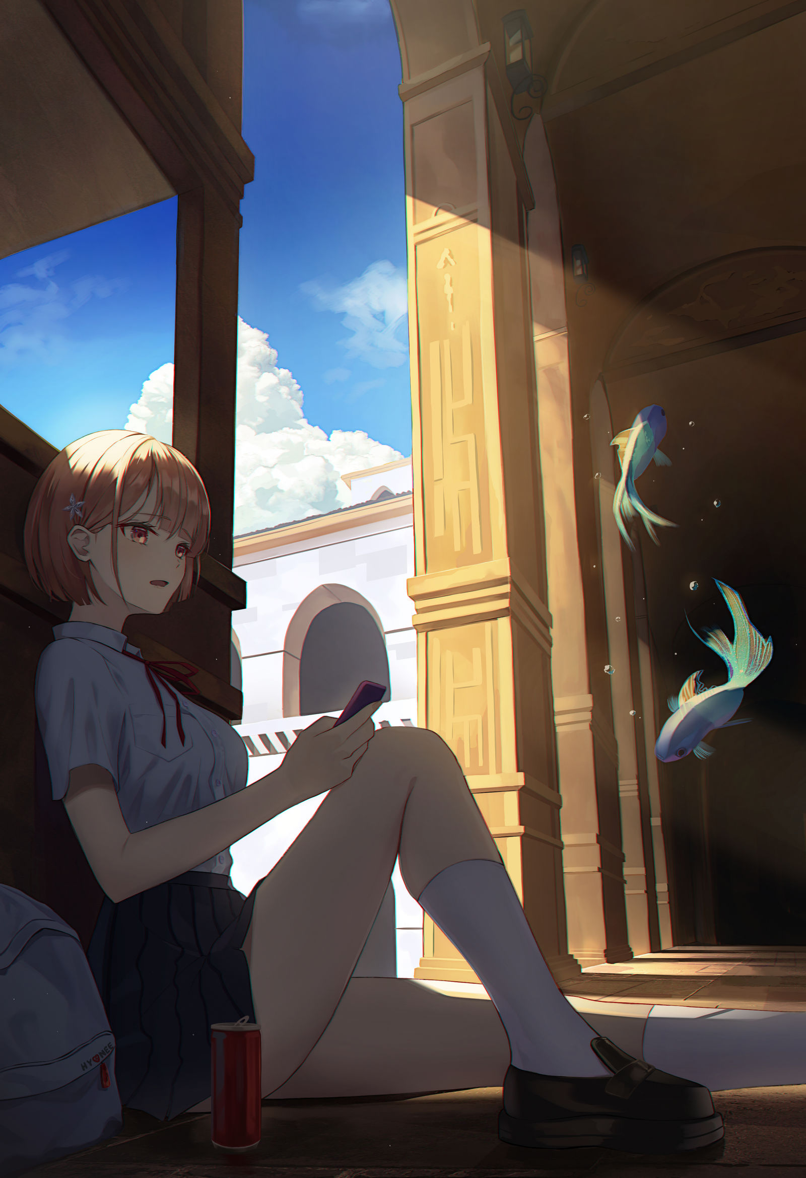 休憩插画图片壁纸