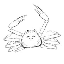 螃蟹插画图片壁纸