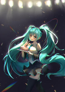 初音生贺插画图片壁纸