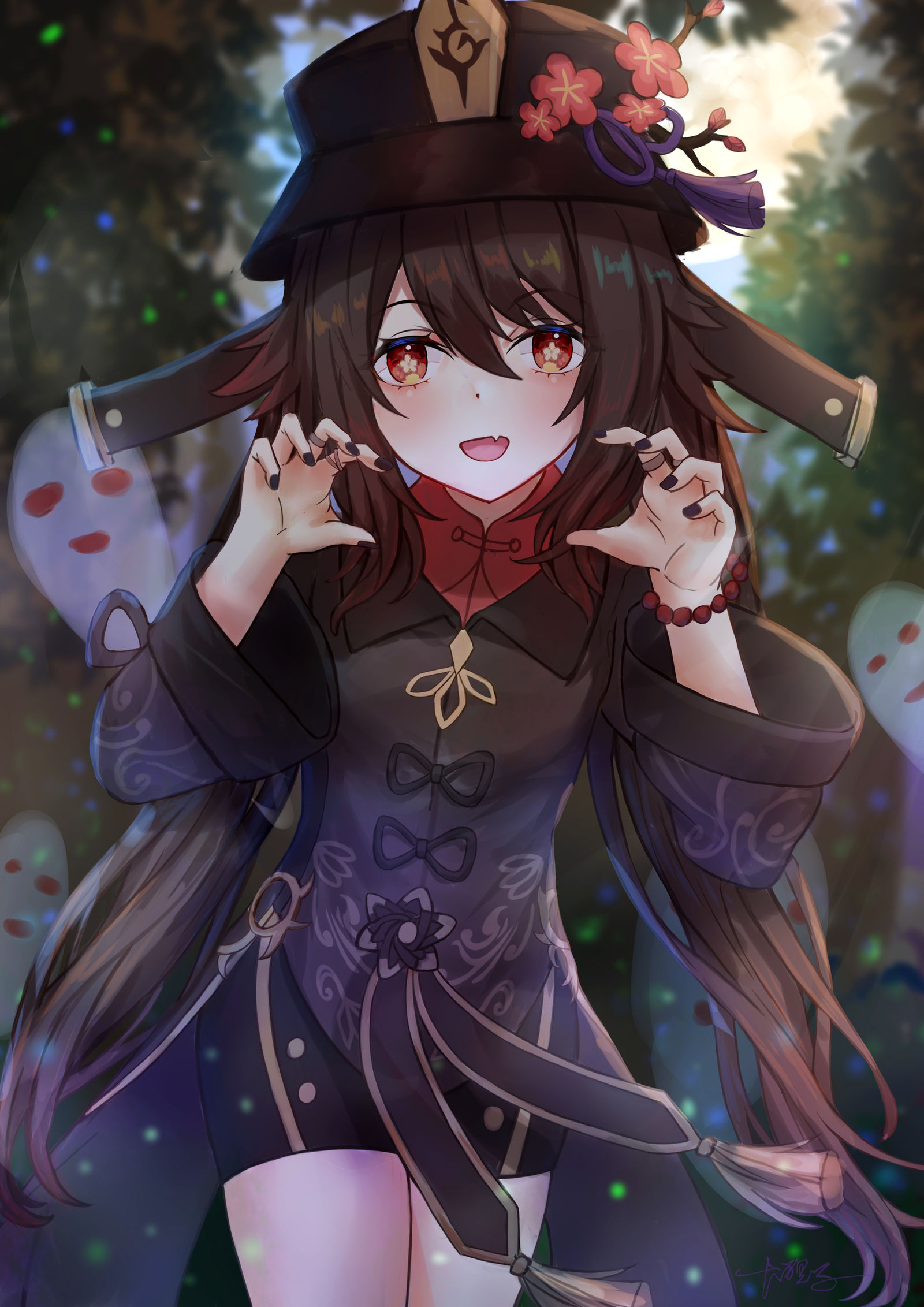 胡桃插画图片壁纸