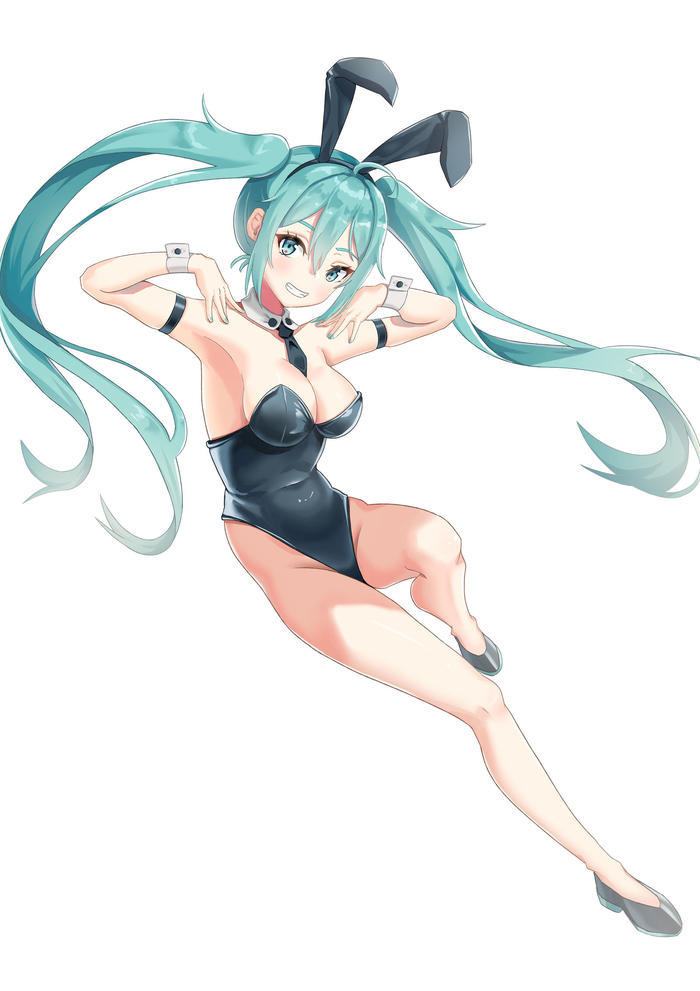 兔女郎miku!插画图片壁纸