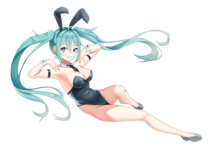 兔女郎miku!插画图片壁纸