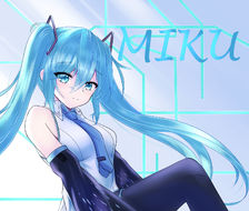 来晚了的初音贺图