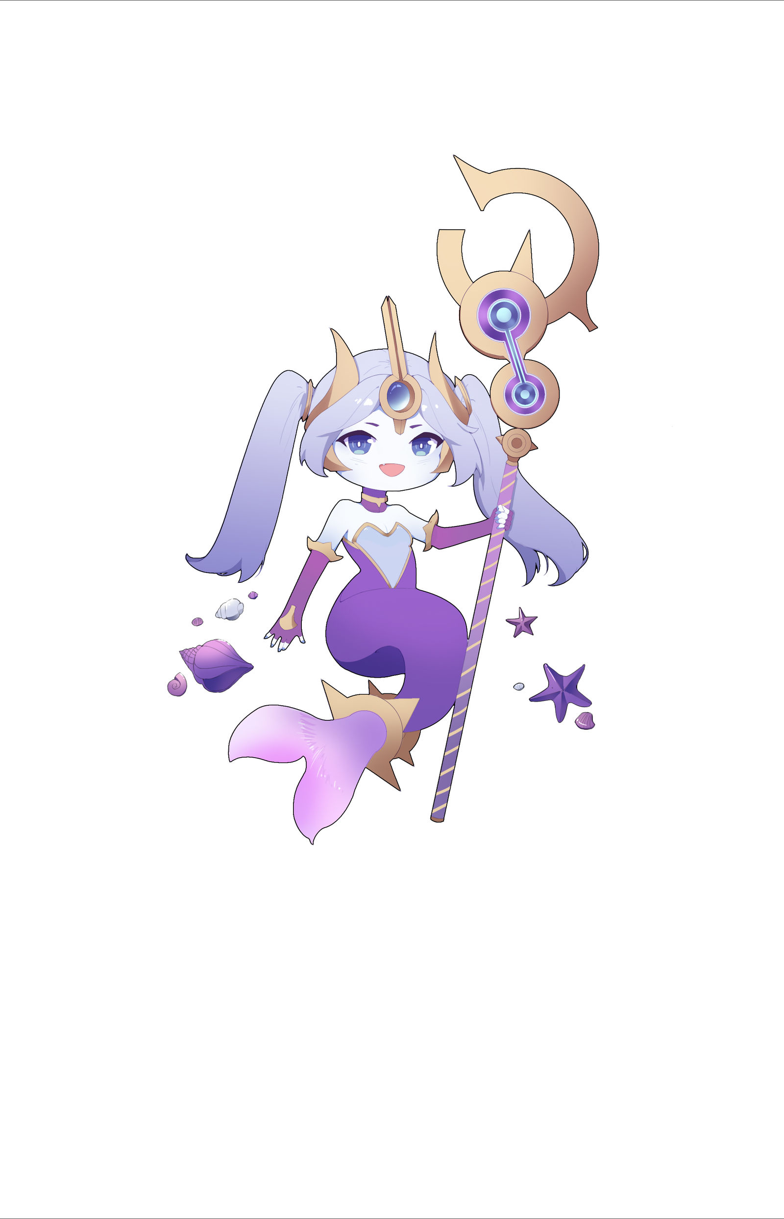 娜美-q版人鱼原创作品-触站