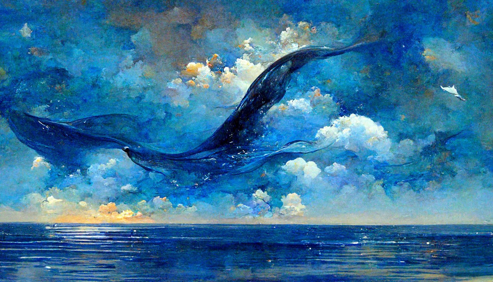 鲸插画图片壁纸