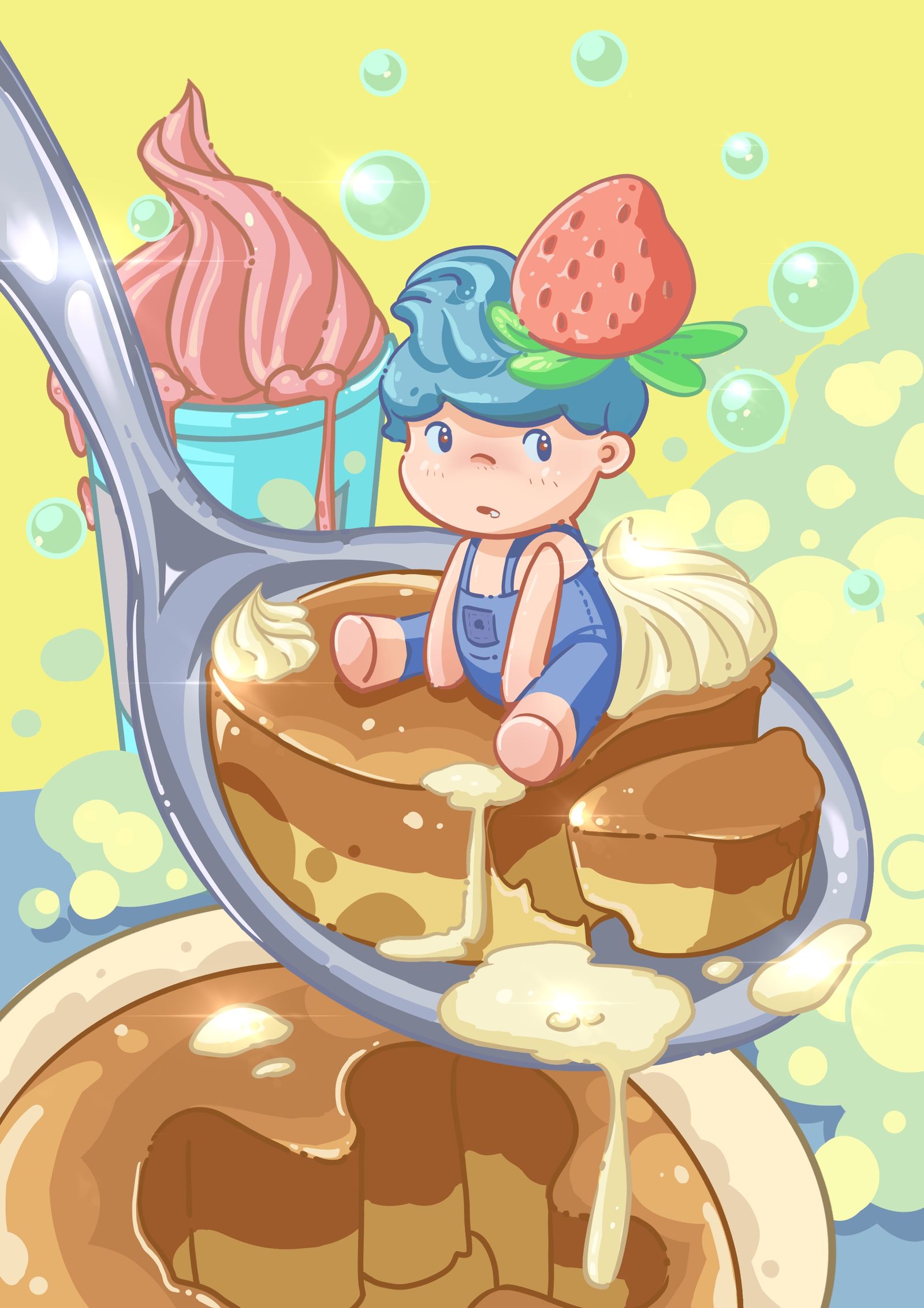 治愈插画｜夏日甜食系列1.0插画图片壁纸