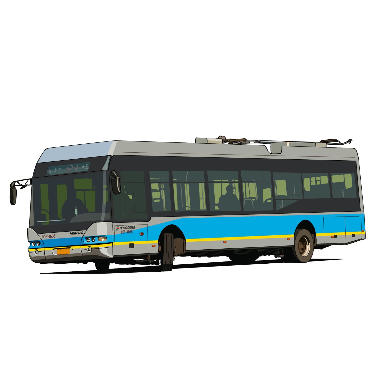 BJD-WG120N-交通工具公交车