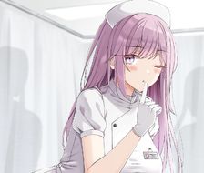 护士-粉色头发护士服