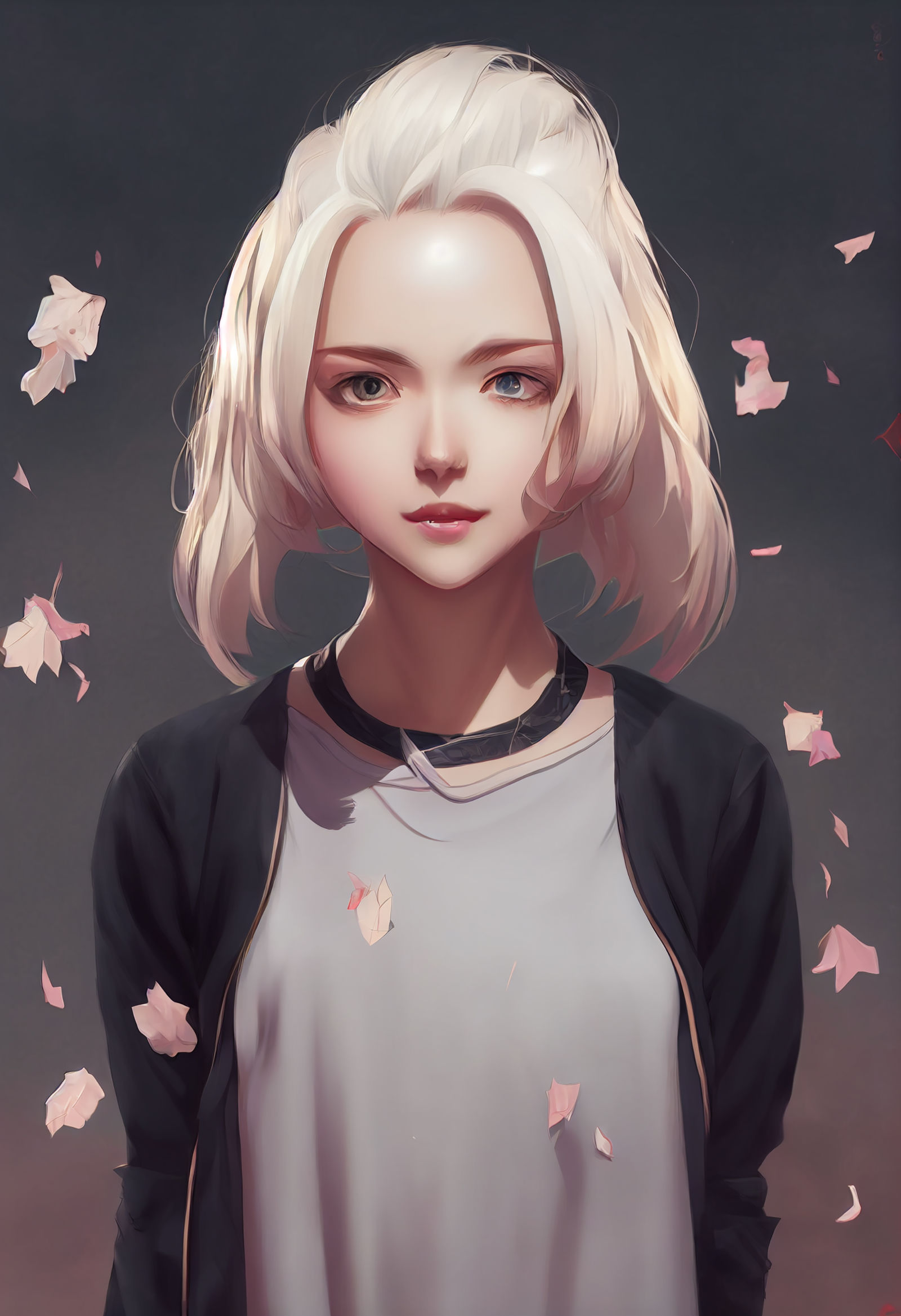 韩系少女1 ai绘画插画图片壁纸