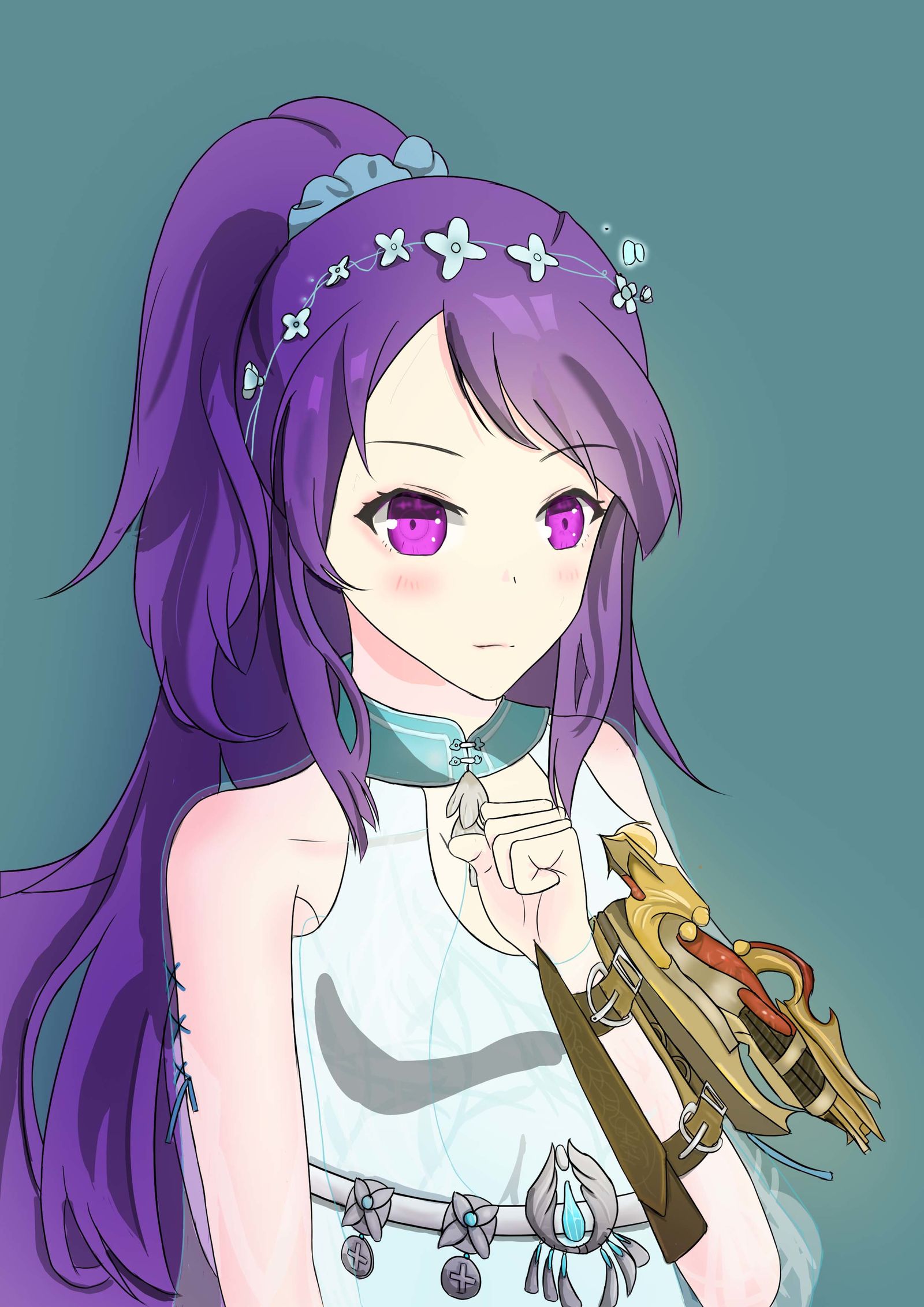 紫发少女-少女紫の髪