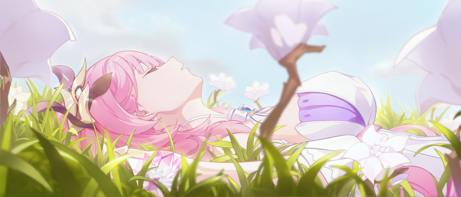 粉色妖精的梦插画图片壁纸