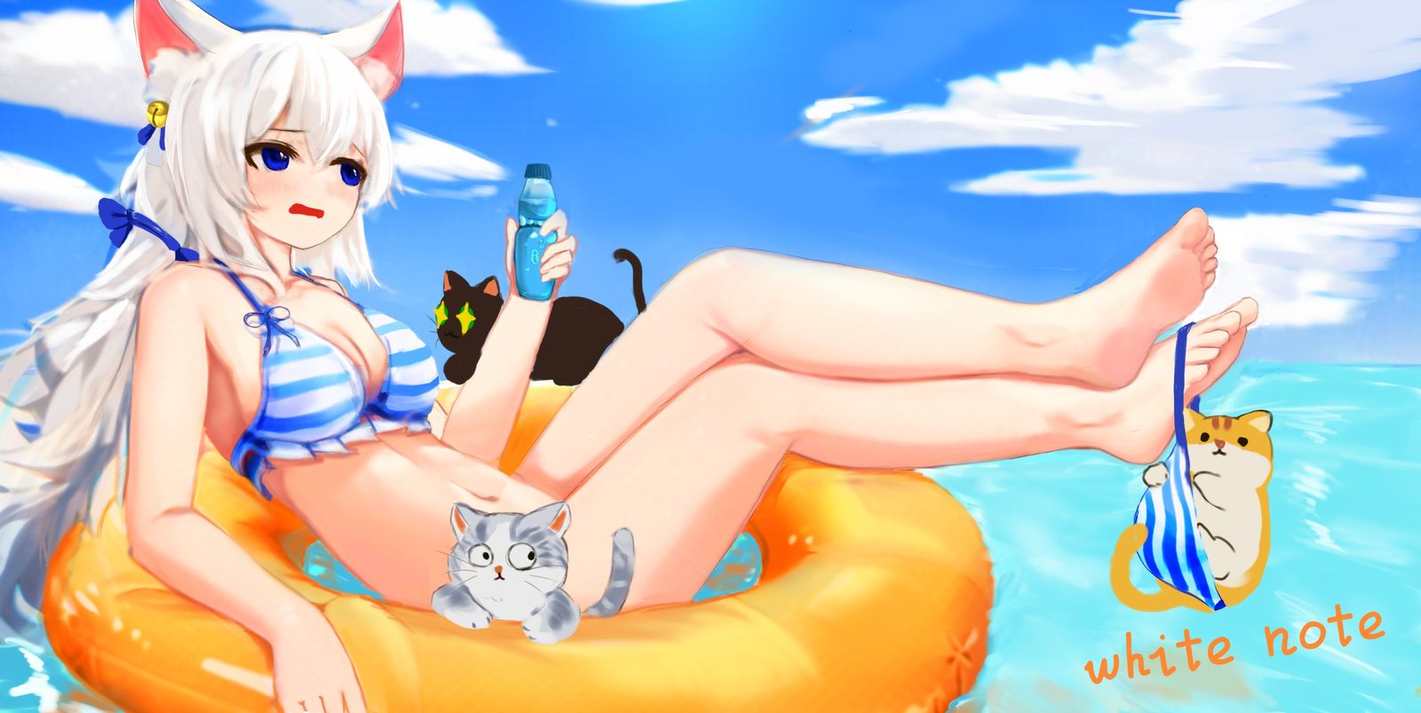 summer×猫掌柜插画图片壁纸