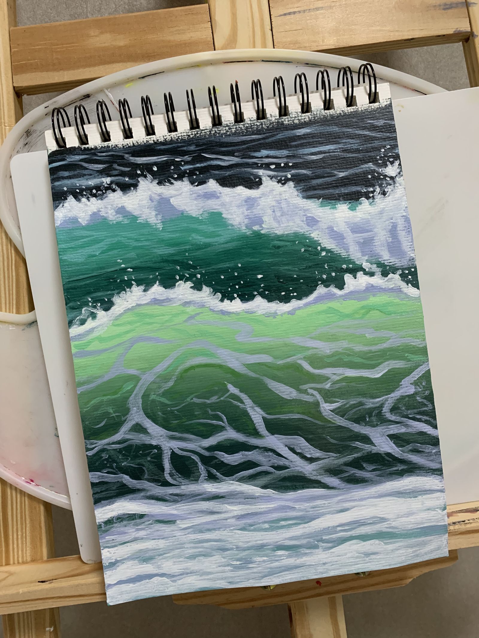 海浪🌊插画图片壁纸