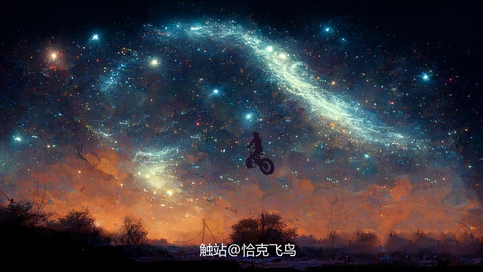 穿越星空插画图片壁纸