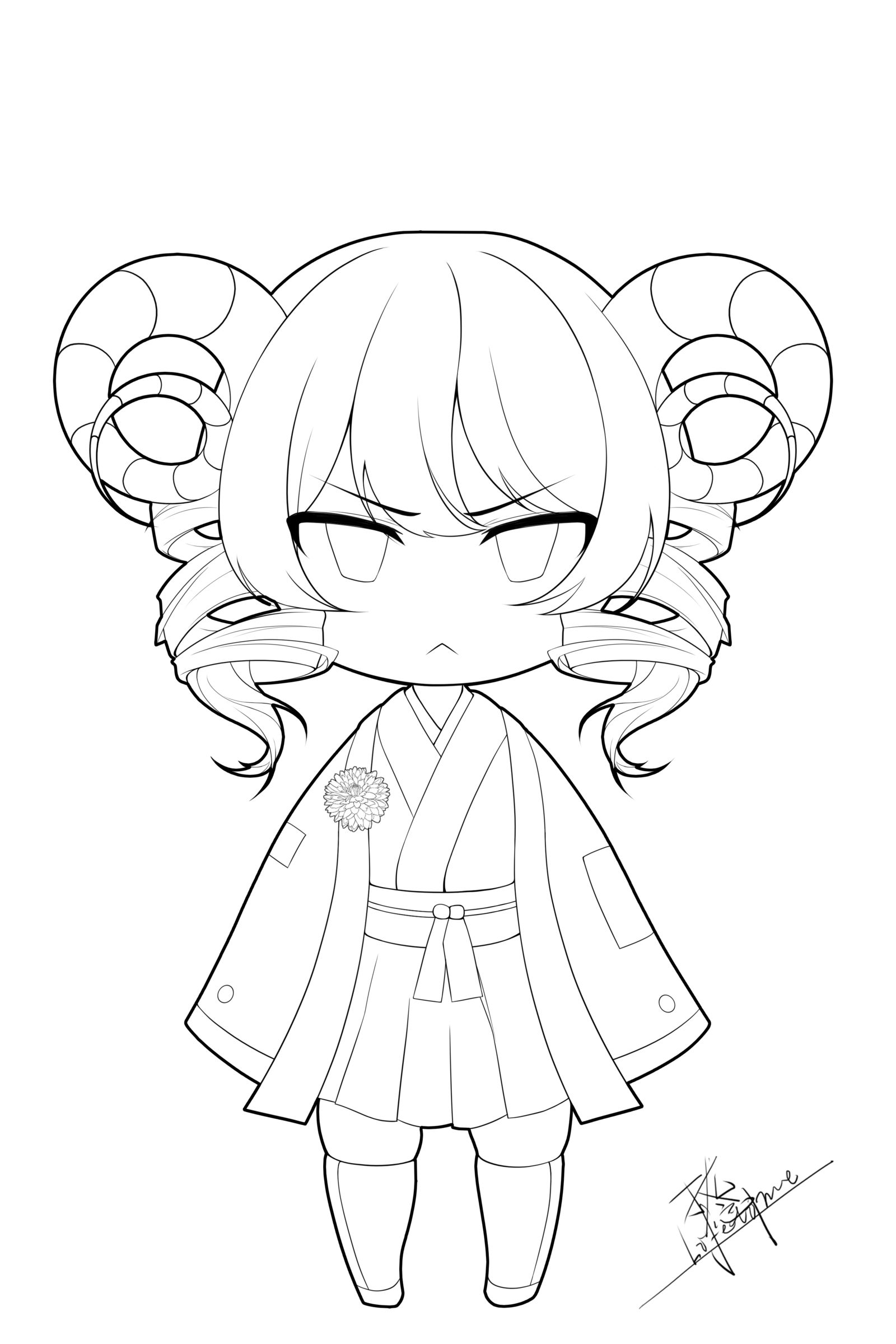 白羊座-绘画q版