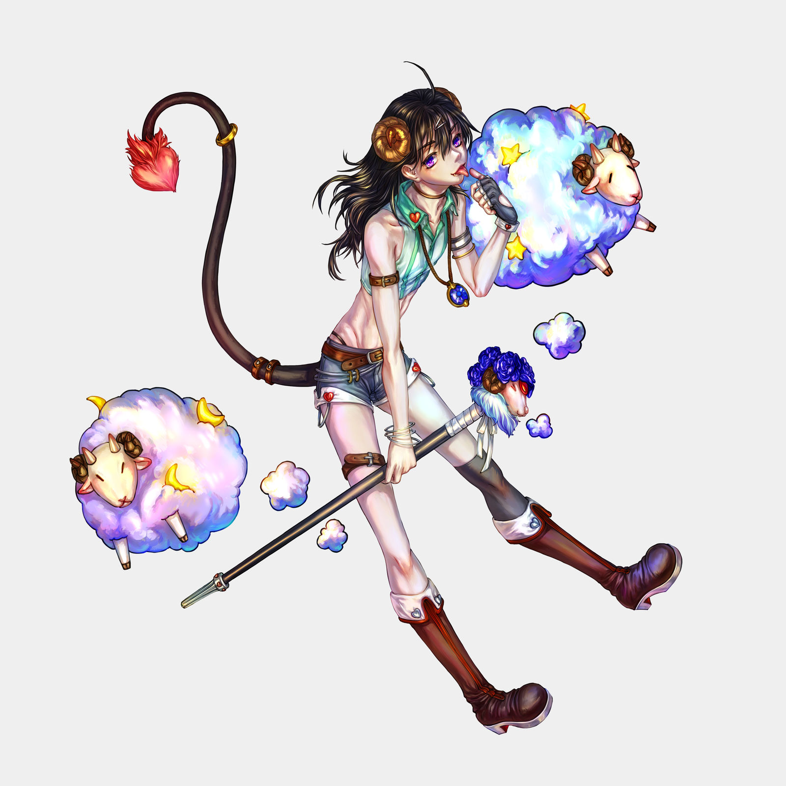 魅魔-季碎情插画图片壁纸