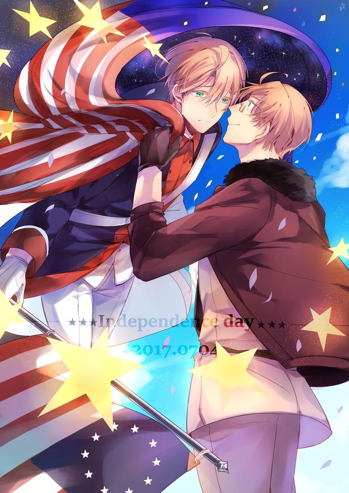 【APH】Independence day【Meri诞生】插画图片壁纸