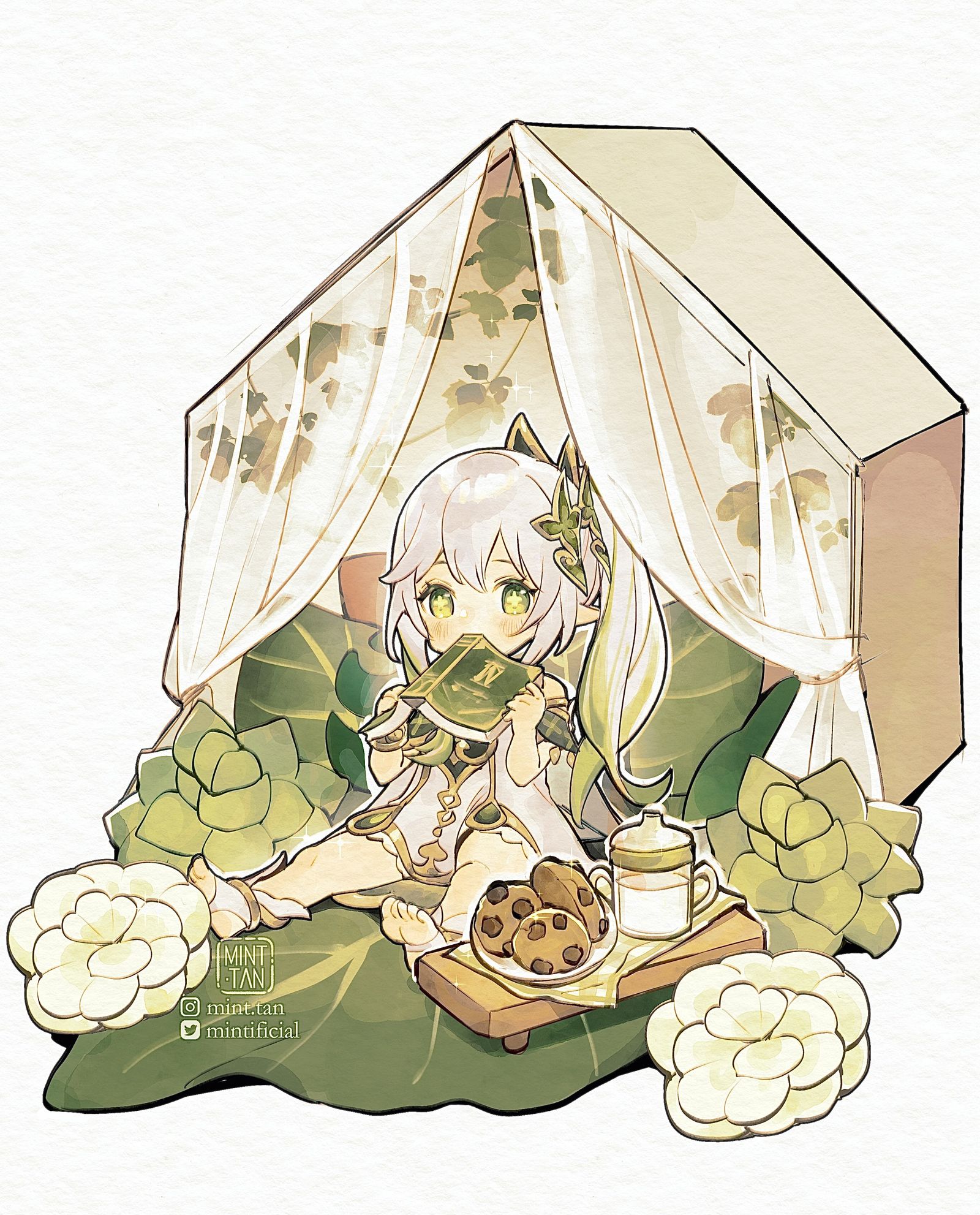 Nahida's comfy nest 插画图片壁纸