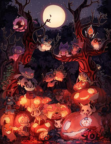 Halloween插画图片壁纸