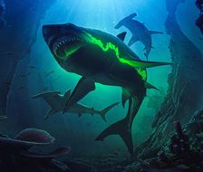 Sharks under the Deep Ocean
