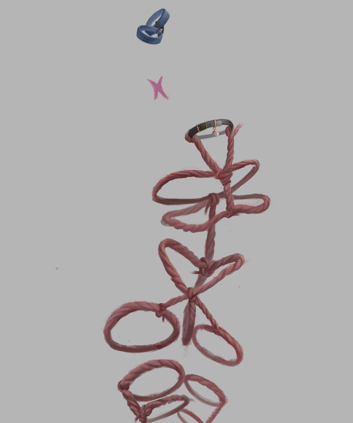 一根绳子插画图片壁纸