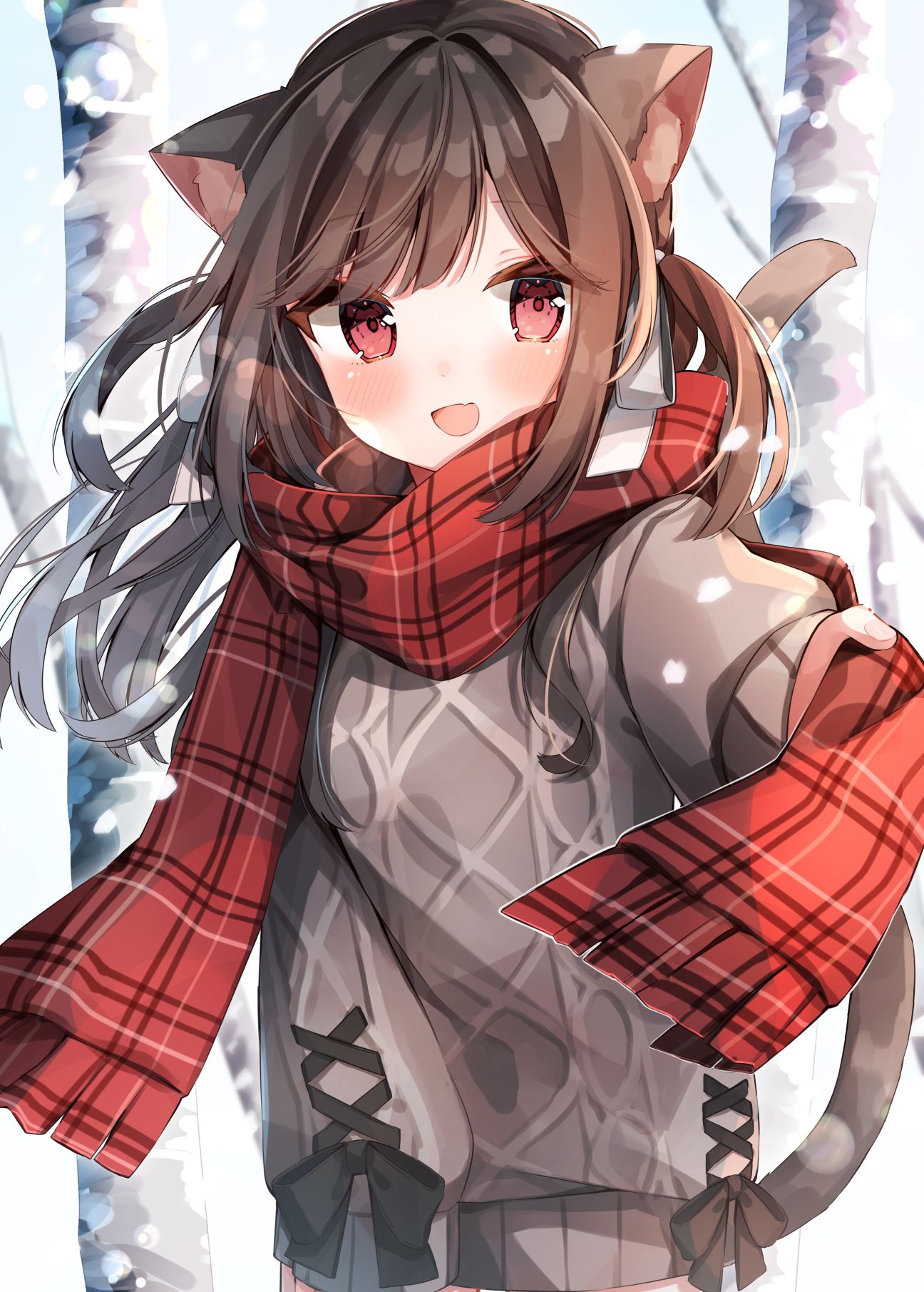主人，玩吧！插画图片壁纸