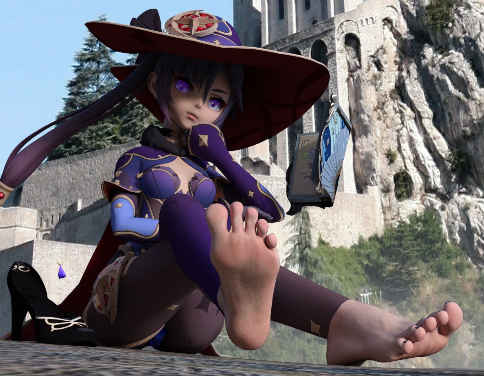 莫娜-脚掌原神 莫娜-触站