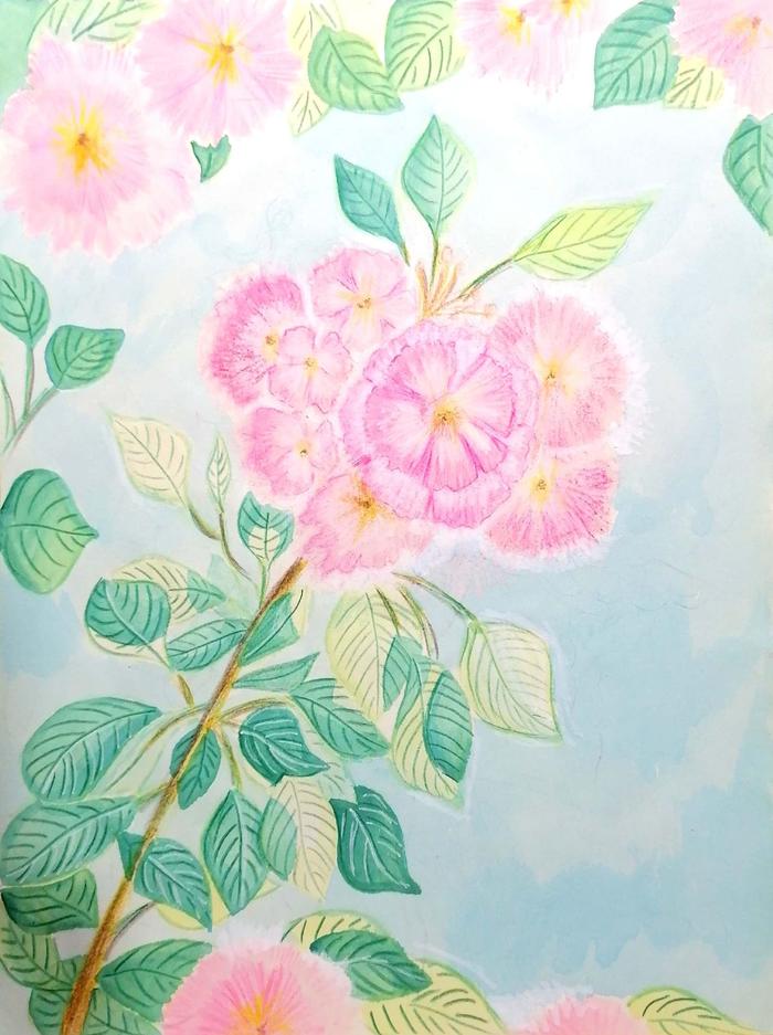 花团锦簇插画图片壁纸