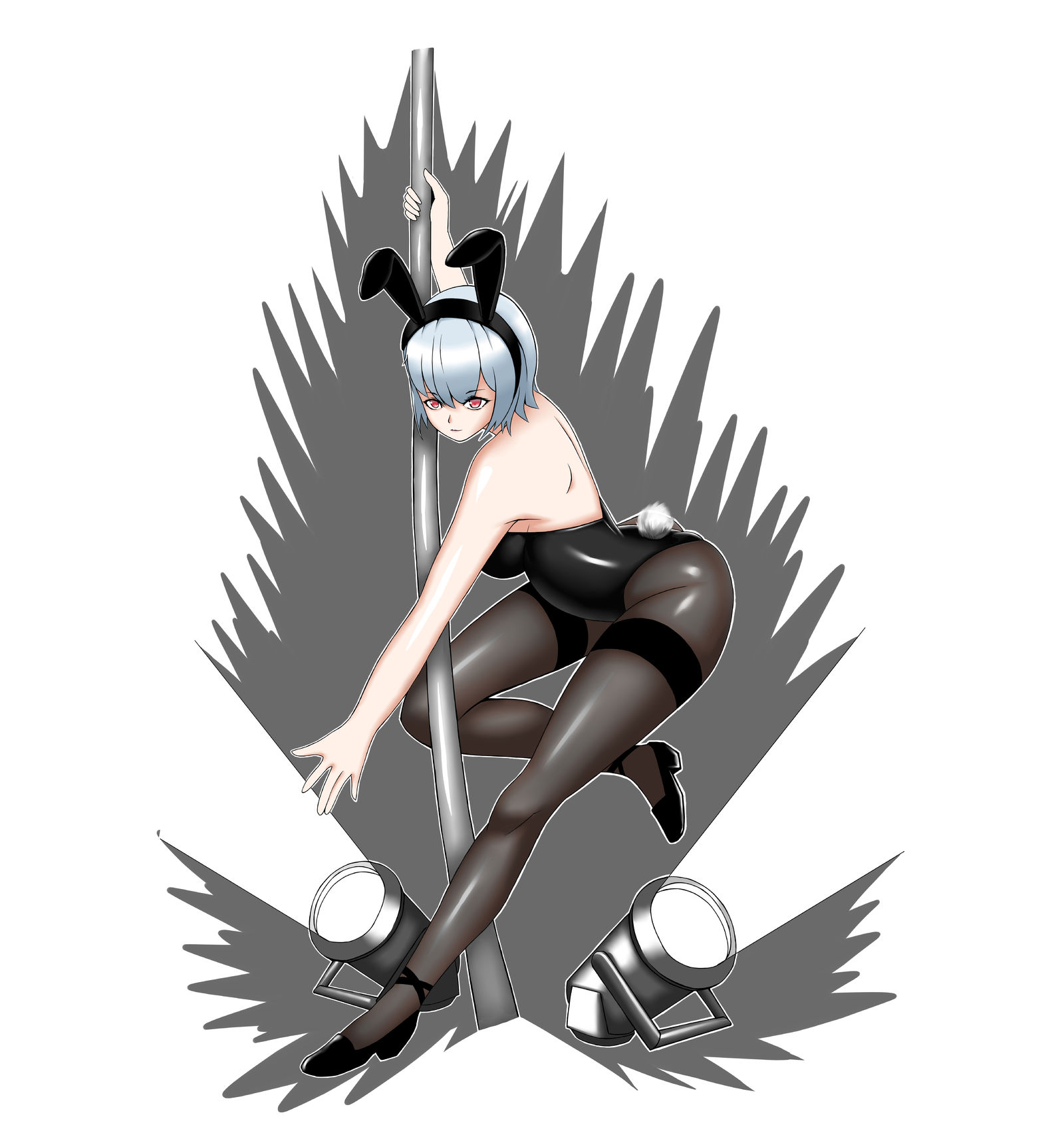 兔子恶魔插画图片壁纸